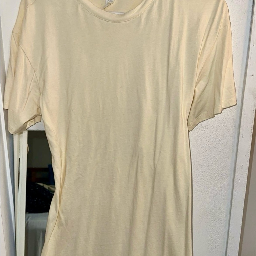 H&M Cream T-Shirt Dress